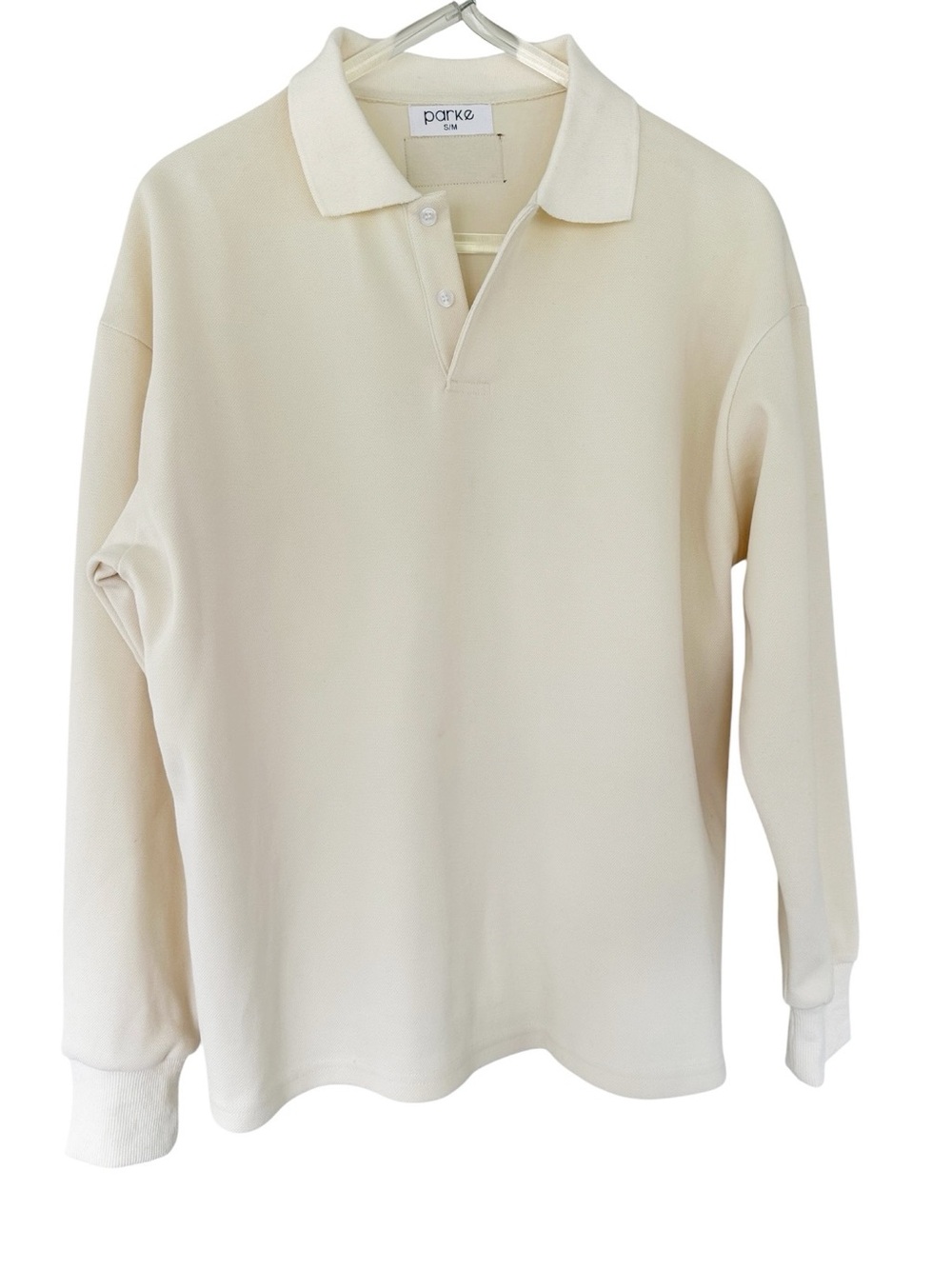 Parke • Long Sleeve Polo Shirt  S/M